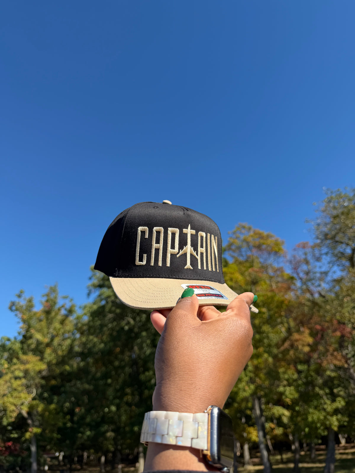 "Let Us Pray" Snapback  (Black/Natural)