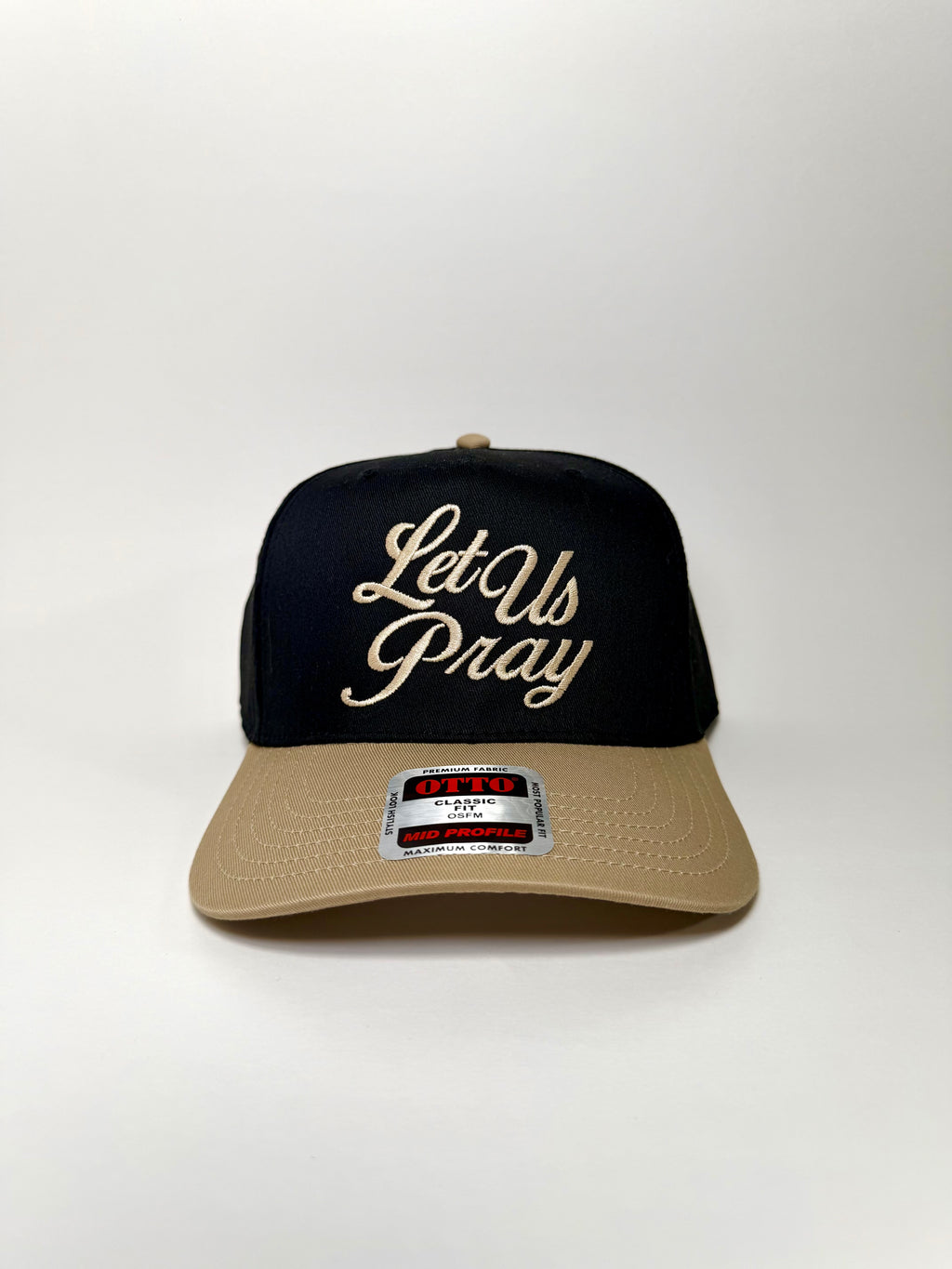 "Let Us Pray" Snapback (Black/Gold)
