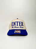 "ENTER Throne Room" Snapback- Royal Blue/Natural